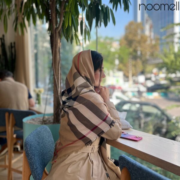 روسری کشمیر پاییزه طرح بربری