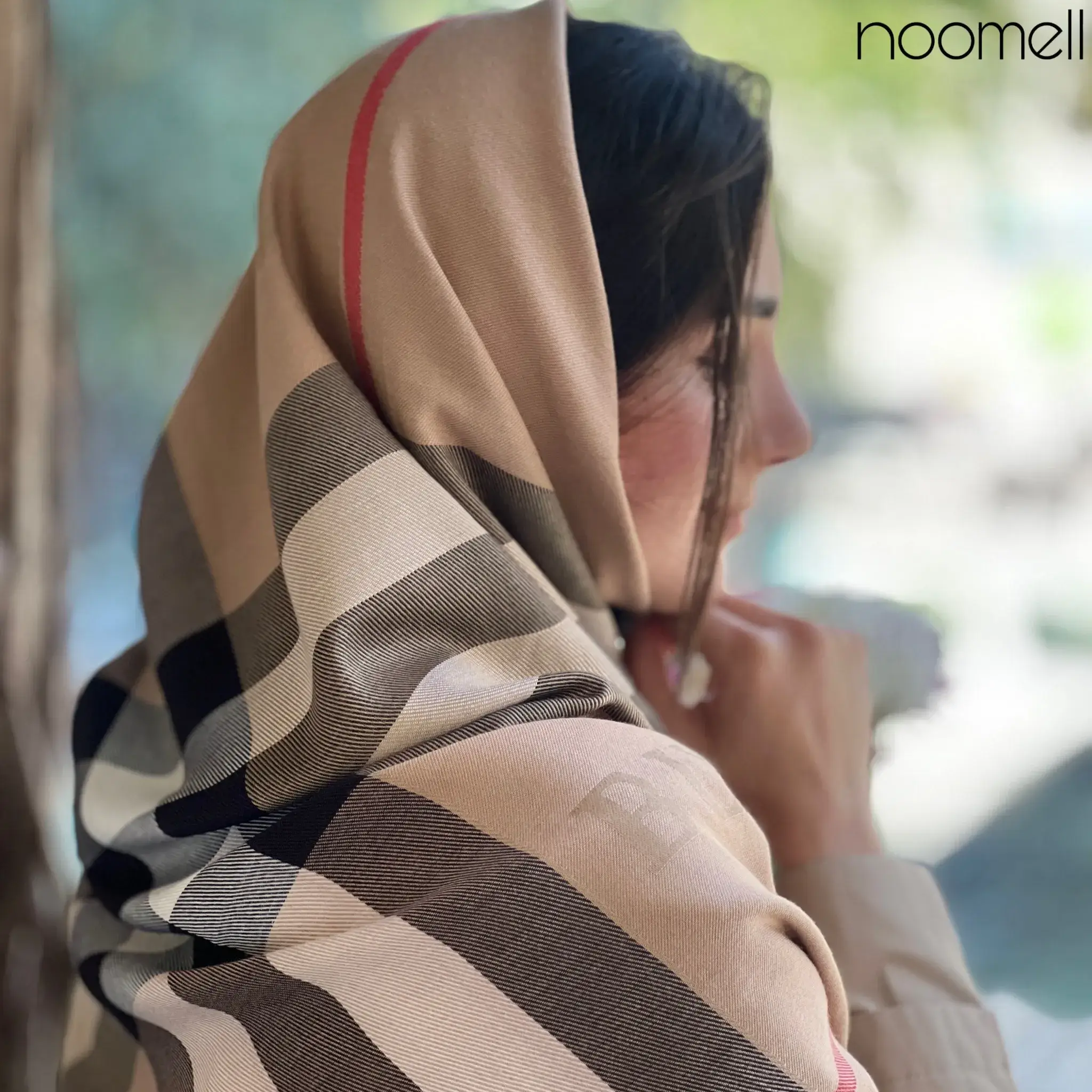 روسری کشمیر پاییزه طرح بربری