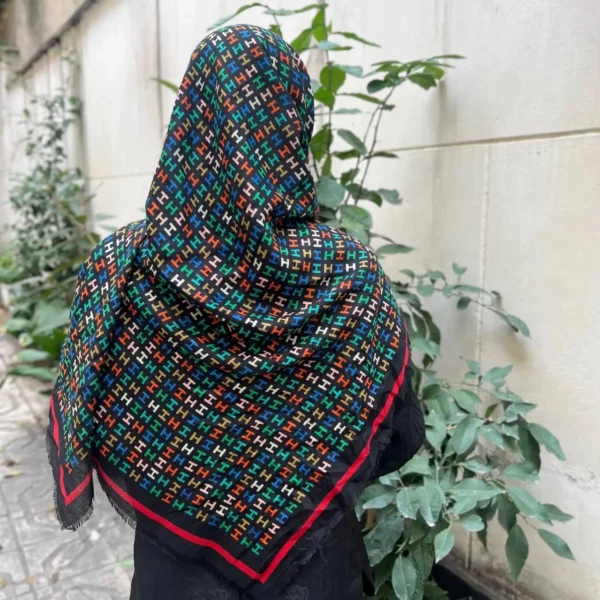 خرید روسری نخ پنبه طرح H