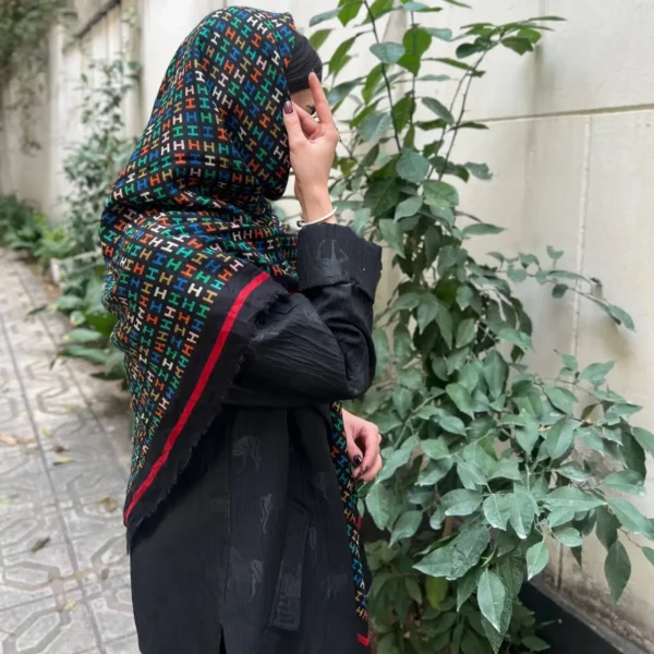 خرید روسری نخ پنبه طرح H