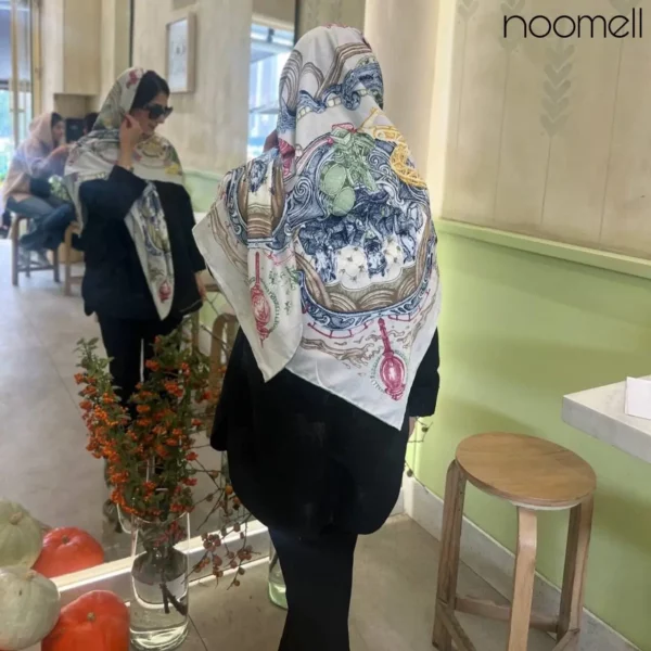 خرید روسری ابریشم طرح هرمس