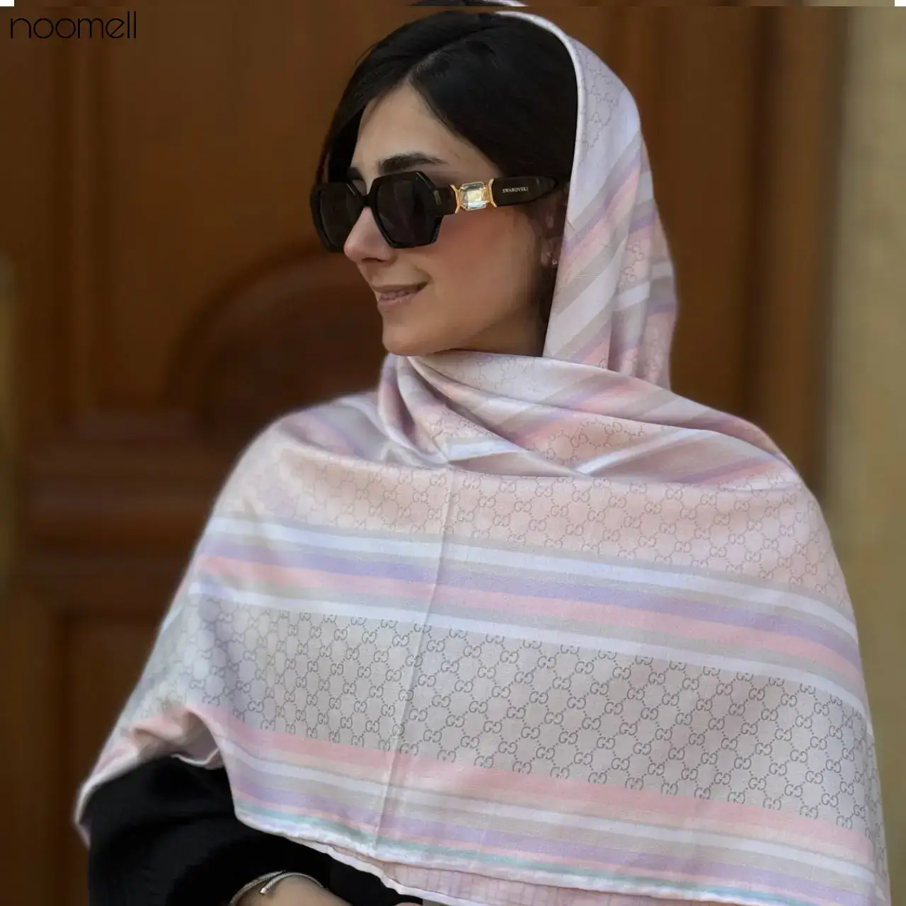 خرید روسری کشمیر طرح گوچی