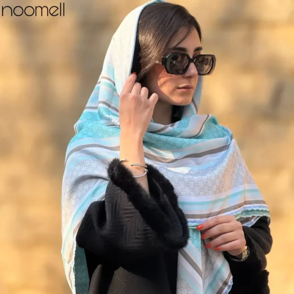 خرید روسری کشمیر طرح گوچی