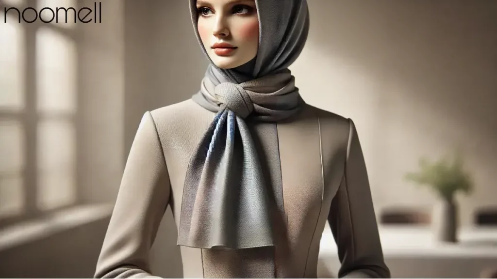 بستن روسری به پشت